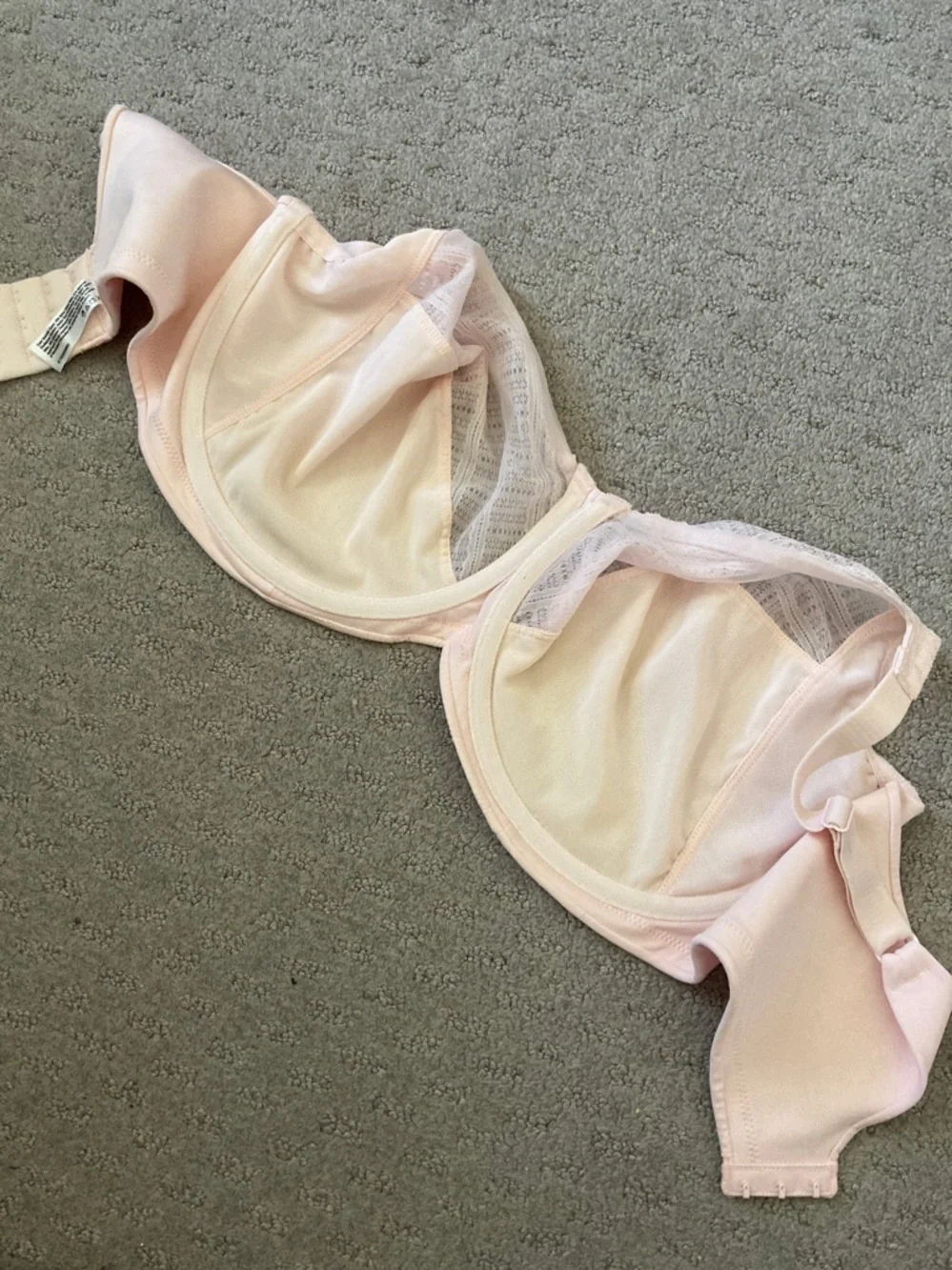 LILYETTE Enchantment light pink unlined bra, 40DDD.